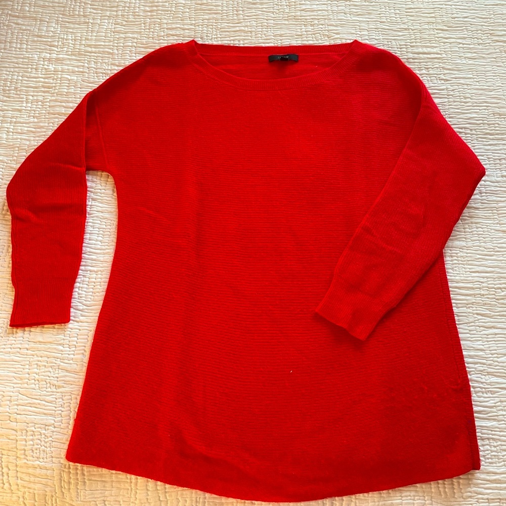 JCrew Wool Ribbed Dolman Sweater